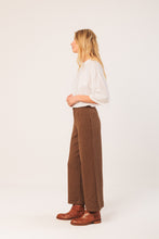 Load image into Gallery viewer, Indi &amp; Cold James Check tricot trouser Chocolate
