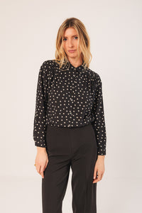 Indi & Cold Bea Polka dot shirt Black