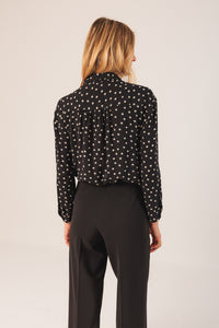Indi & Cold Bea Polka dot shirt Black