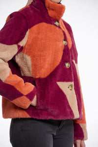 Rino & Pelle Vie faux fur jacket Colour Block