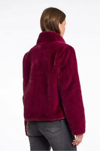 Rino & Pelle Vie Faux fur jacket Winter Plum