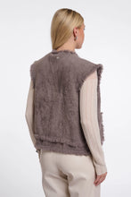 Load image into Gallery viewer, Rino &amp; Pelle Vita fringe detail waistcoat Taupe
