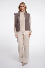 Load image into Gallery viewer, Rino &amp; Pelle Vita fringe detail waistcoat Taupe
