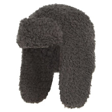 Load image into Gallery viewer, Nooki Billie faux teddy fur trapper hat Mole
