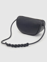 Load image into Gallery viewer, Nice Things Eco leather plaited strap gondola bag Navy
