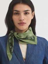 Load image into Gallery viewer, Nice Things Pine paisley print scarf Light Mint - CW CW 
