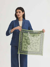 Load image into Gallery viewer, Nice Things Pine paisley print scarf Light Mint - CW CW 
