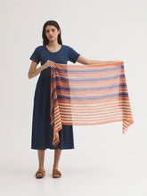 Load image into Gallery viewer, Nice Things Broken stripe long scarf Light Rust - CW CW 
