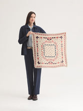 Load image into Gallery viewer, Nice Things Terrier print square neckerchief Ivory Multi
