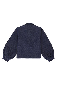 seventy + mochi Heidi quilted jacket Indigo Rinse