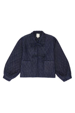 Load image into Gallery viewer, seventy + mochi Heidi quilted jacket Indigo Rinse
