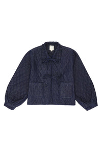 seventy + mochi Heidi quilted jacket Indigo Rinse