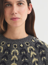 Load image into Gallery viewer, Nice Things Trellis fretwork jumper Mid Grey
