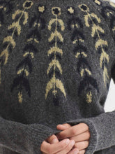 Load image into Gallery viewer, Nice Things Trellis fretwork jumper Mid Grey
