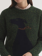 Load image into Gallery viewer, Nice Things 'Dog' wool sweater Heathered Khaki Green
