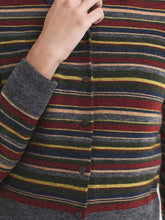 Load image into Gallery viewer, Nice Things Multi stripe knit cardigan Grey Multi
