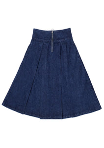 seventy + mochi Maddie denim skirt Dark Americana