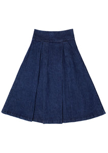 seventy + mochi Maddie denim skirt Dark Americana