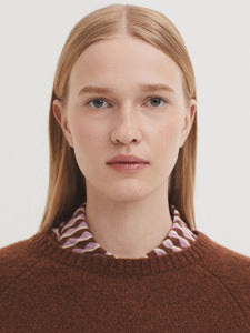 Nice Things Button detail short jumper Intense Camel