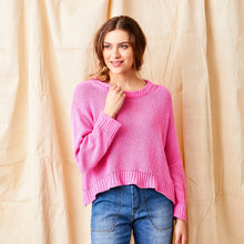 Load image into Gallery viewer, SUZY D Wolfie curved hem cotton knit Pink - CW CW 
