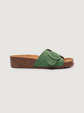 Load image into Gallery viewer, Nice Things Suede buckle sandal Green - CW CW 
