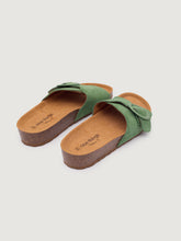 Load image into Gallery viewer, Nice Things Suede buckle sandal Green - CW CW 
