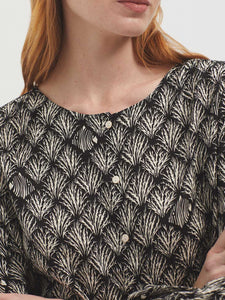 Nice Things Seagrass print blouse Black