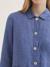 Load image into Gallery viewer, Nice Things Chambray lightweight linen jacket Indigo - CW CW 
