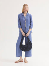 Load image into Gallery viewer, Nice Things Chambray lightweight linen trousers Indigo - CW CW 
