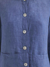 Load image into Gallery viewer, Nice Things Chambray lightweight linen jacket Indigo - CW CW 
