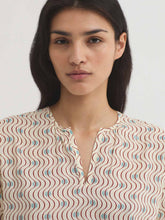 Load image into Gallery viewer, Nice things Hellenic waves print top Ecru - CW CW 
