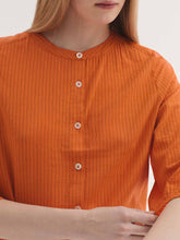 Load image into Gallery viewer, Nice things Pinstripe shirt Light Rust - CW CW 
