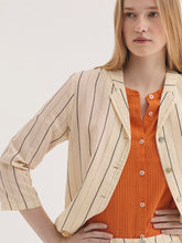 Load image into Gallery viewer, Nice things Pinstripe shirt Light Rust - CW CW 
