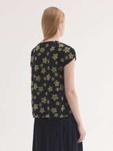 Load image into Gallery viewer, Nice Things  Star print blouse Navy - CW CW 
