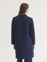 Load image into Gallery viewer, Nice Things Tailored linen coat Indigo Blue - CW CW 
