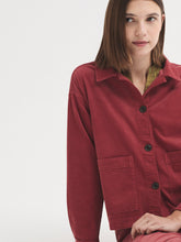 Load image into Gallery viewer, Nice Things Utility corduroy jacket Dark Pink
