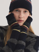 Load image into Gallery viewer, Nice Things Tri colour wrist warmer Navy

