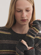 Load image into Gallery viewer, Nice Things Tri colour wrist warmer Mid Grey
