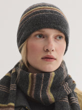 Load image into Gallery viewer, Nice Things Tri colour beanie Mid Grey
