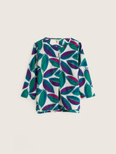 Load image into Gallery viewer, Seasalt Watercolour sketch cotton blouse Lily Leaf chalk
