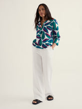 Load image into Gallery viewer, Seasalt Watercolour sketch cotton blouse Lily Leaf chalk
