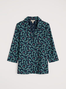 Seasalt Wavecrest shirt Indigo Leaf Maritime