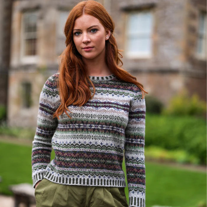 Eribe Westray shetland wool block sweater Glencoe