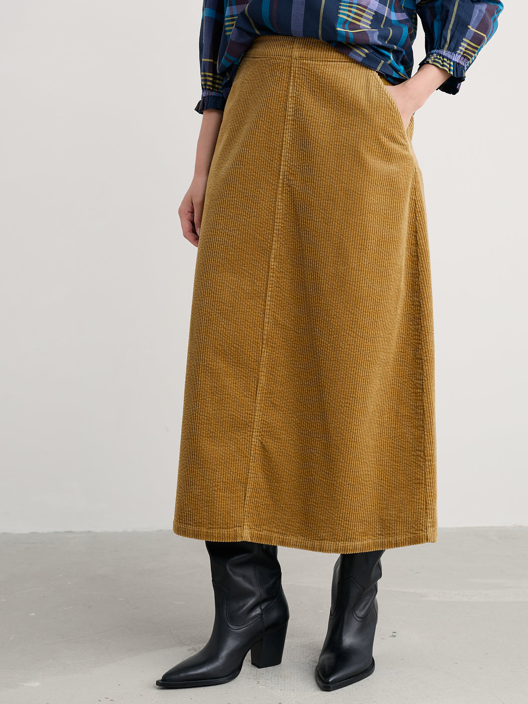 Seasalt Window Wren cord skirt Marshland