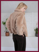 Load image into Gallery viewer, Nooki Claudia barrel leg micro cord trouser Chocolate
