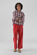 Load image into Gallery viewer, Orfeo Cassilde check shirt with embellished heart Rose - CW CW 
