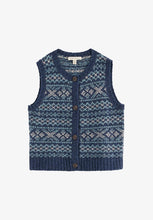 Load image into Gallery viewer, Seasalt Castwork merino vest Shingle Bay Maritime Mix
