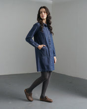 Load image into Gallery viewer, Bibico Ocean utilitarian shirt dress Denim
