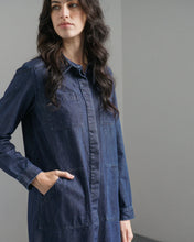 Load image into Gallery viewer, Bibico Ocean utilitarian shirt dress Denim
