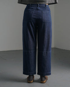 Bibico Margate relaxed seam detail jean Indigo Denim